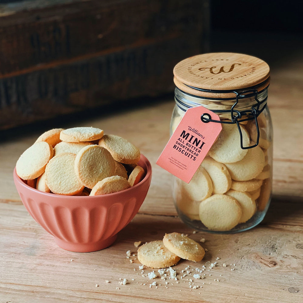 Mini All Butter Shortbread Glass Clip Jar