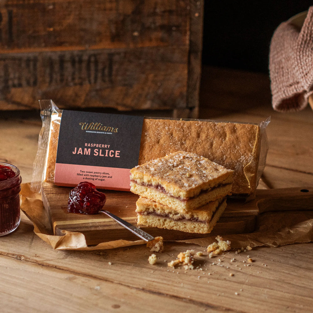 Raspberry Jam Slice from Williams Handbaked