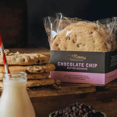 Luxury Chocolate Chip Butter Biscuits from Williams Handbaked