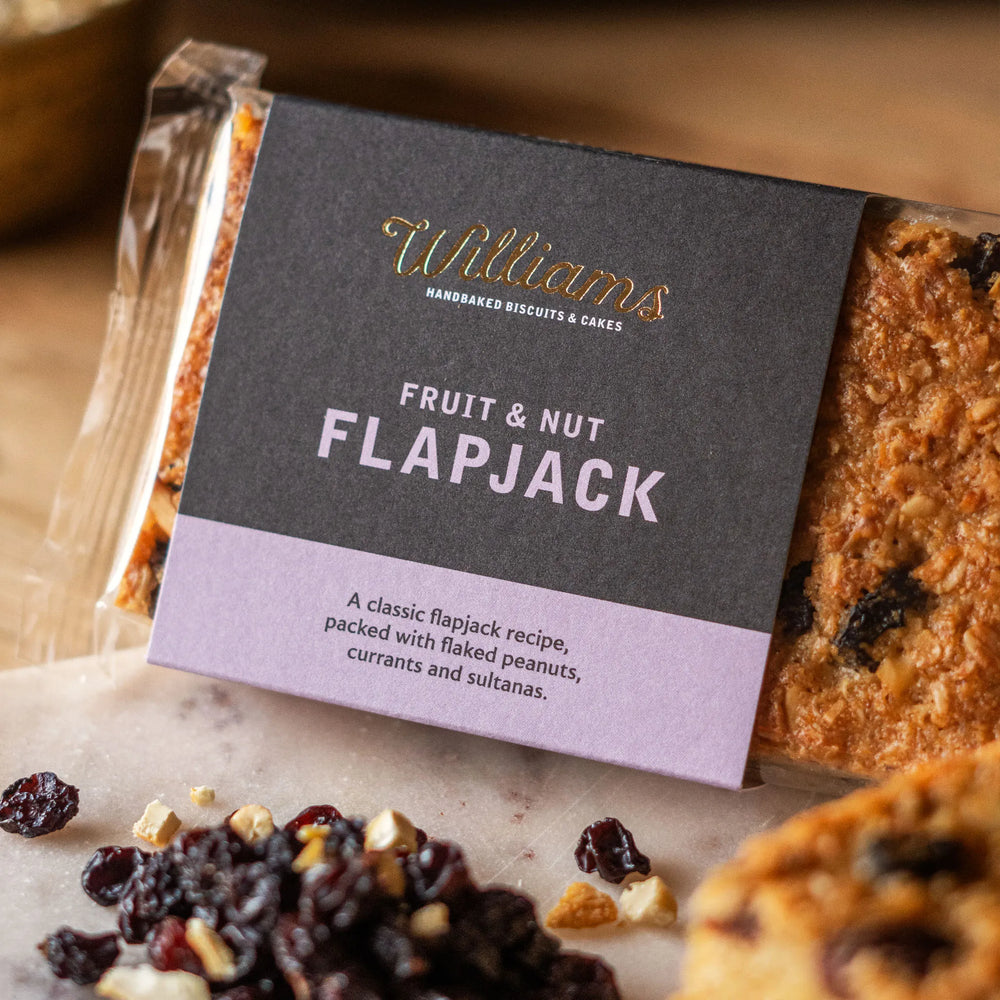 Fruit and Nut Flapjack from Williams Handbaked Close Up
