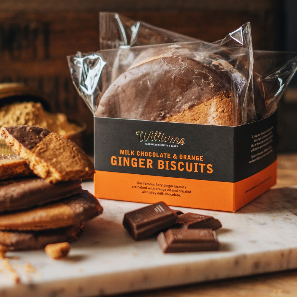 Luxury Milk Chocolate & Orange Ginger Biscuits