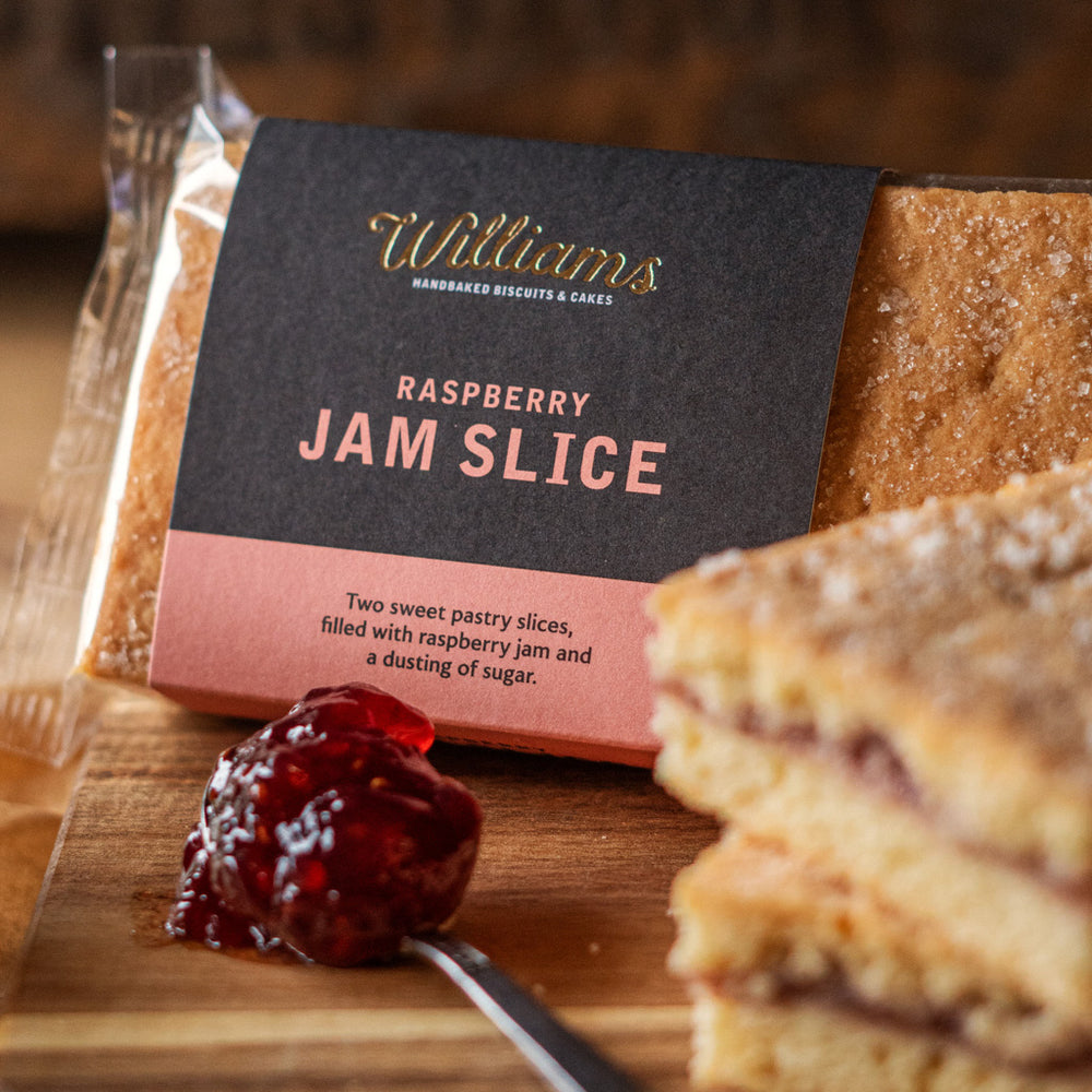 Raspberry Jam Slice Traybake