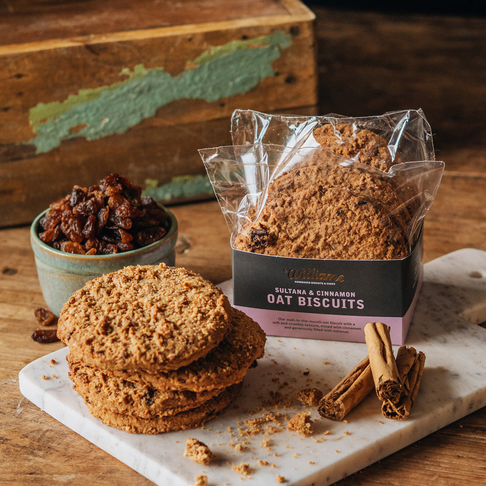 Luxury Sultana and Cinnamon Oat Biscuits