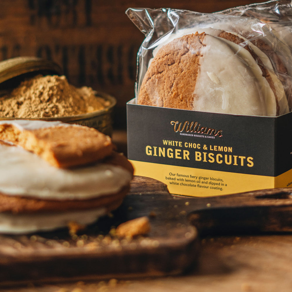 Luxury White Choc & Lemon Ginger Biscuits