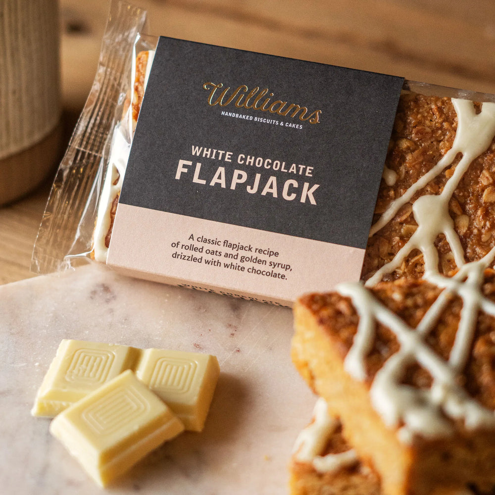 White Chocolate Flapjack from Williams Handbaked Close Up
