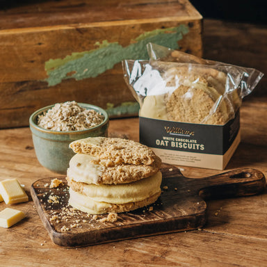 Luxury White Chocolate Oat Biscuits from Williams Handbaked