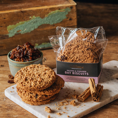 Luxury Sultana & Cinnamon Oat Biscuits from Williams Handbaked